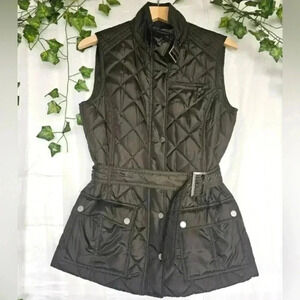 Like New Banana Republic Puffer Vest with a Belt